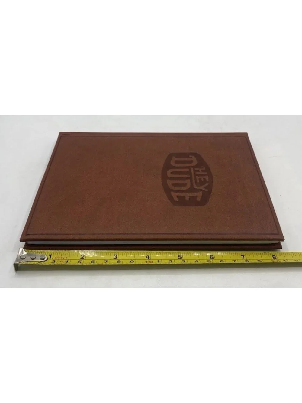Hey Dude Castelli Leatherette Journal Notebook Lined Pages Made Italy Brown